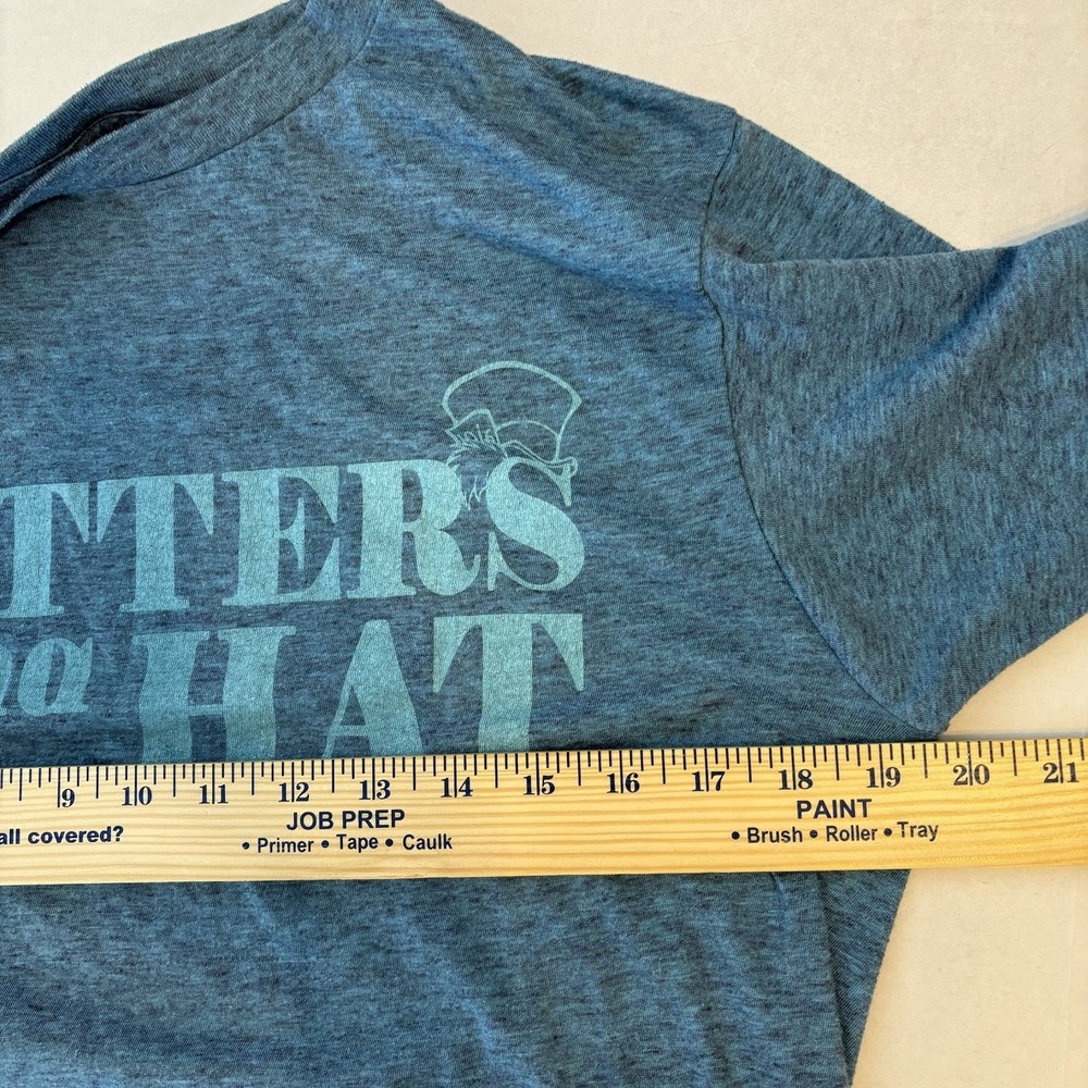 Disney Parks Mad Hatter Hatters Gonna Hat Blue T-Shirt Adult Unisex Medium Alice - Picture 6 of 7